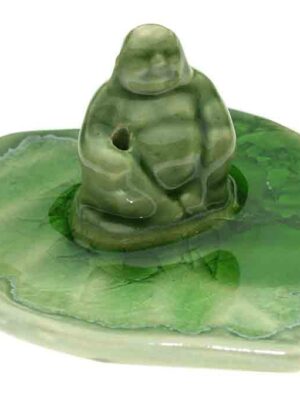 Incense Holder Buddha Green