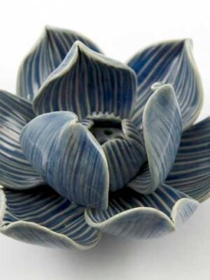 Incense Holder Lotus Blue