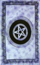 Bedspread Single Pentagram Purple