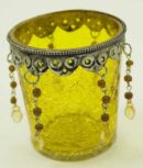 T-Light Holder Amber Glass Cup