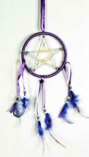 Dream Catcher Pentagram Purple 8cm