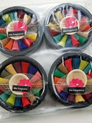 Incense Cones Round Gift Set 4pcs