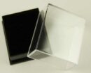 Box Plastic Window Black 3.4X4cm 24pcs