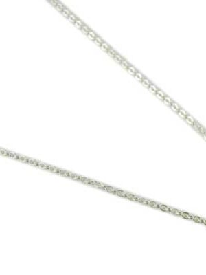 Chain Silver Plated Trace 18 Inch 10 pcs