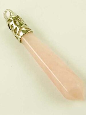 Pendant Hexagonal Rose Quartz