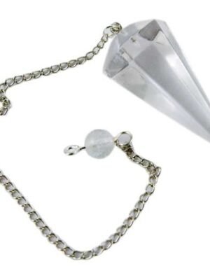 Pendulum Faceted Clear Quartz
