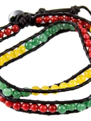 Bracelet Harmony 2 Rows Rasta