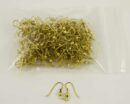 Brass Earring Hooks 100pcs