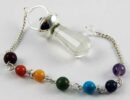 Pendulum Chakra Topi Cut Crystal Quartz