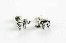 Earring Silver Elephant