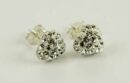 Earring Crystal Heart 8mm