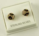 Silver Earring Stud Ball 8mm