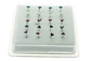 Nose Stud Silver Clover 20pcs