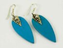Earring Silver Turquoise Point
