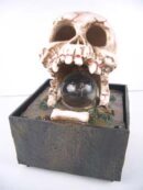 Fountain Skull Resin H15.5xw11xl11cm