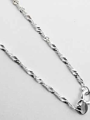 Silver Chain Singapore Curb 22 Inch