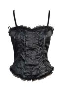 Basque Satin In Black Size10+