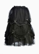 Dark Star Skirt Black Ruched
