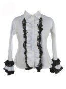 Shirt White Satin Size 12