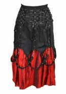 Dark Star Skirt Black And Red