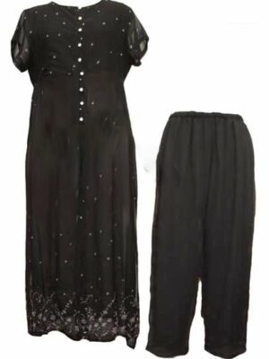 Dress Long Black Various Size And Colours)