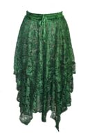 Skirt Lace Irregular Hem (Various Colours)