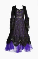 Dress Purple Long Lace Size 14