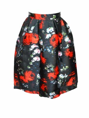 Skirt Black With Roses (Various Sizes)