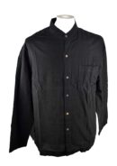 Shirt Mens Cotton Black XL