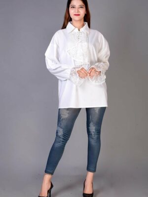Dark Star Shirt White Lace Front