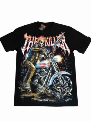 T-Shirt Killer On Bike Glow In The Dark (Choose Size)