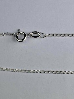 Silver Chain Long Curb (Various Sizes)