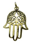 Bronze Pendant Fatima Hand
