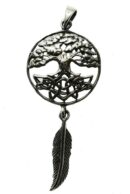 Pendant Silver Tree Feather Lisa Parker Licensed