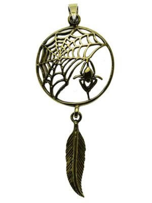 Pendant Bronze Spider Feather Lisa Parker Licensed