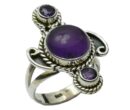 Silver Ring Amethyst Cab