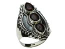 Silver Ring Garnet Cab