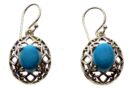 Silver Earring Turquoise Stone