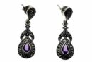 Silver Earring Marcasite Ame