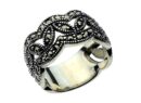 Silver Ring Marcasite Band