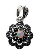 Silver Pendant Marcasite Opal
