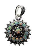 Silver Pendant Marcasite Opal