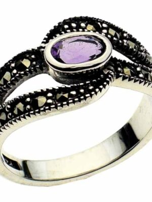 Silver Ring Marcasite Ame