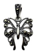 Silver Pendant Marcasite Butterfly