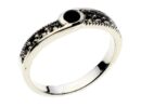 Silver Ring Marcasite Onyx