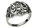 Silver Ring Pentagram Knot