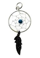 Silver Pendant DC Turquoise 16mm