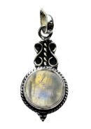 Silver Pendant Fancy Rainbow