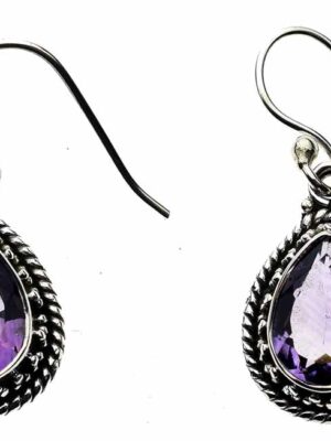 Silver Earring Amethyst