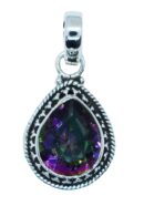 Silver Pendant Mystic Quartz